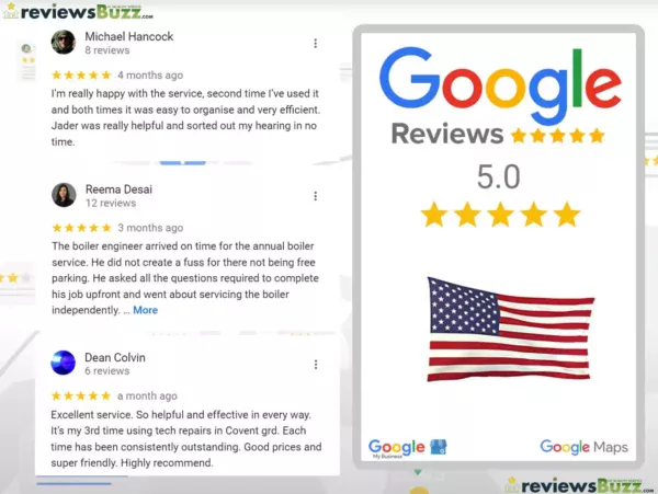 Google Bewertungen USA kaufen - Bewertungen summen